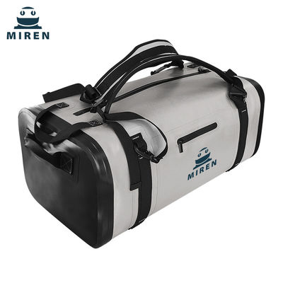 Chất liệu TPU Túi vải thô chống nước 50L Màu xám nhạt cho du lịch ngoài trời