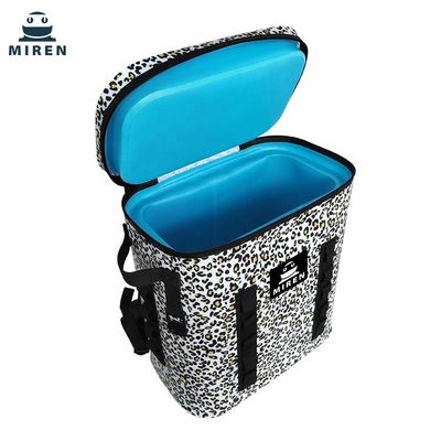 Túi làm mát dã ngoại chống thấm nước TPU, Ba lô làm mát cách nhiệt ngụy trang da báo 20L