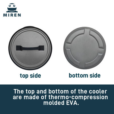 25 Can Dark Grey Round Cooler Hỗn hợp với nước và thấm nước