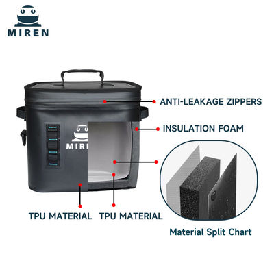 Đen 24 hộp Soft Cooler Pack là tuyệt vời cho picnic ngoài trời và câu cá