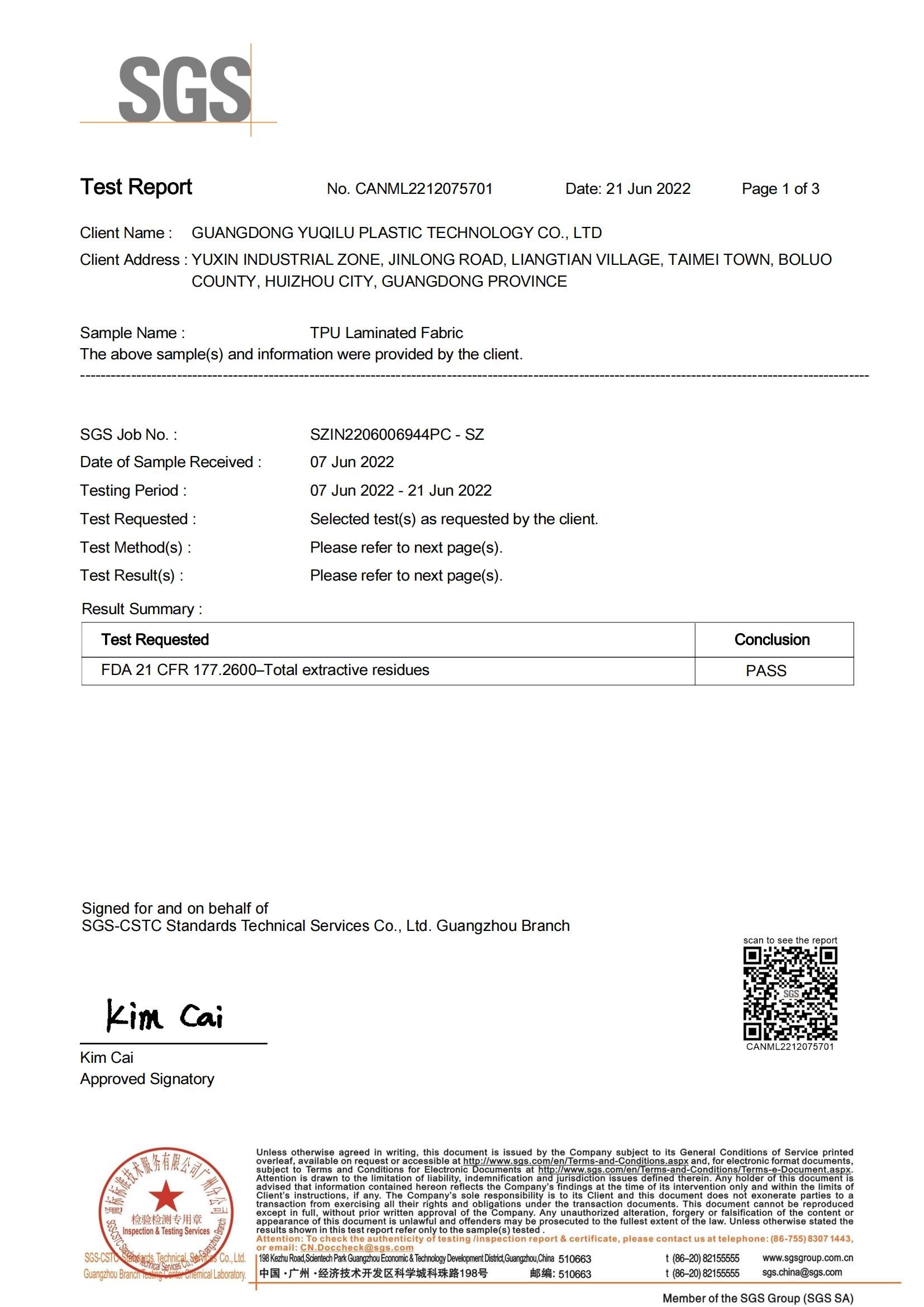 Trung Quốc Dongguan Miren outdoor products Co., Ltd Chứng chỉ